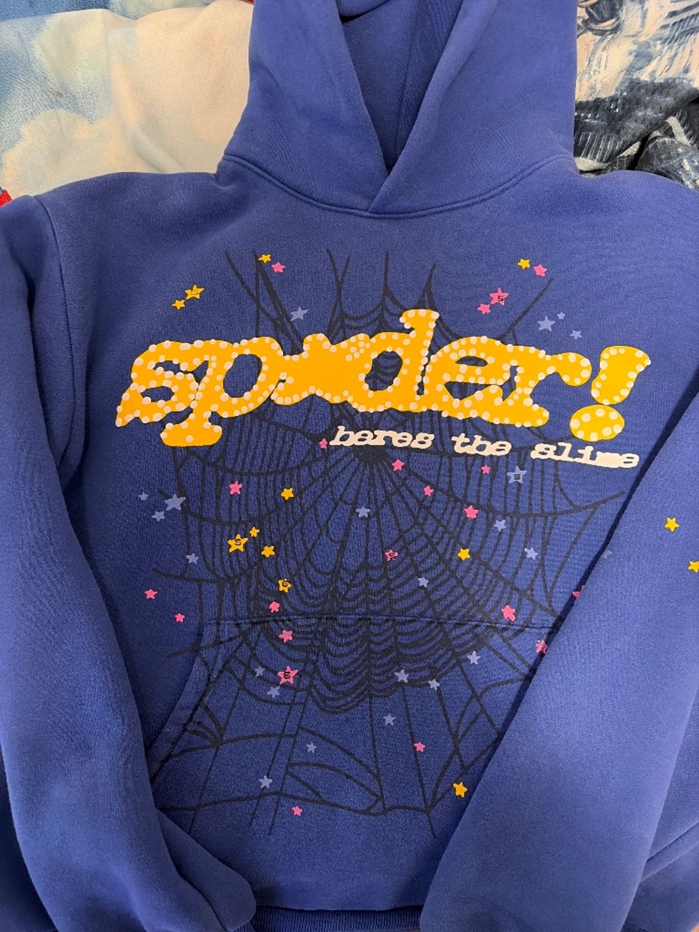 Sp5der Hoodie TC Blue
